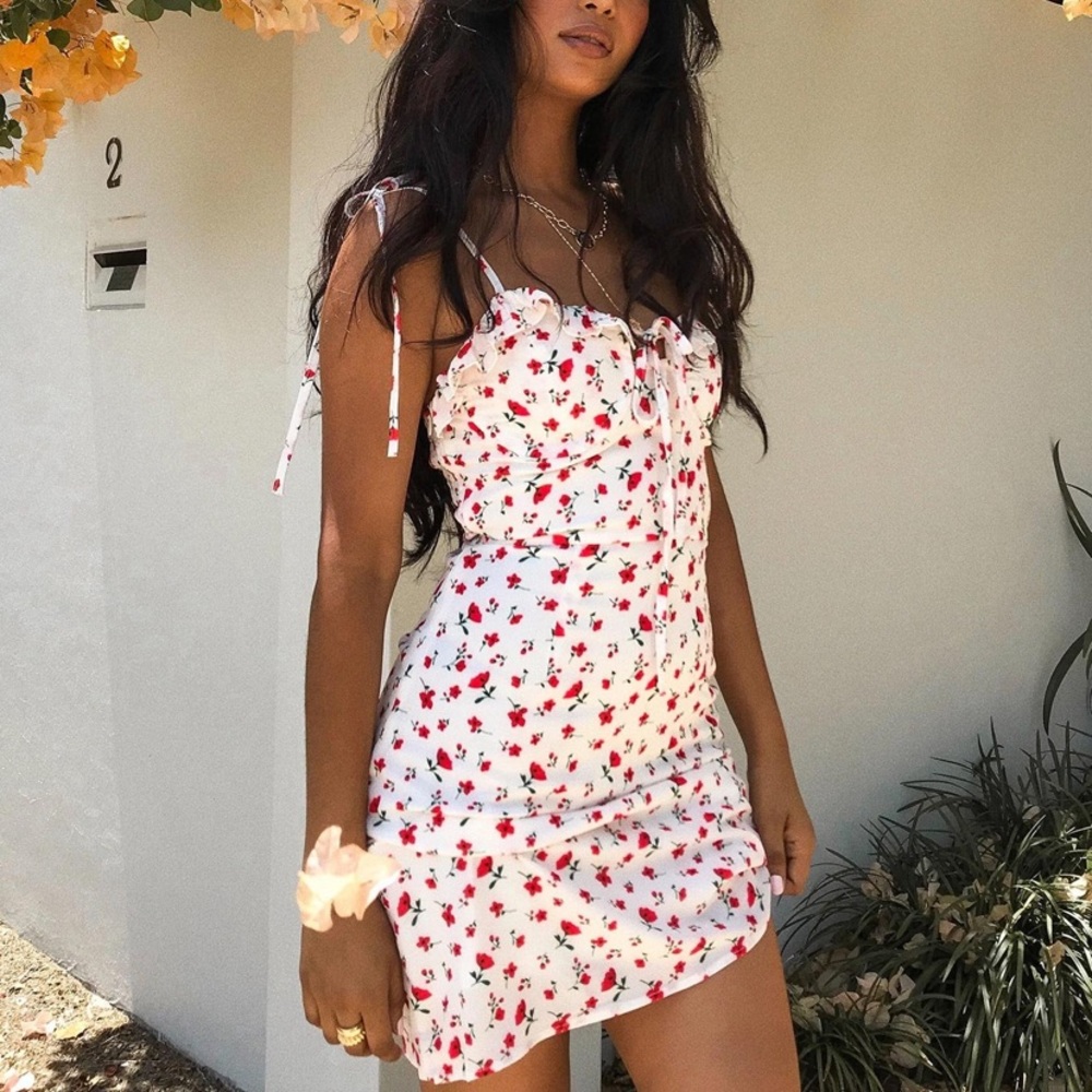 princess polly allen mini dress in white!